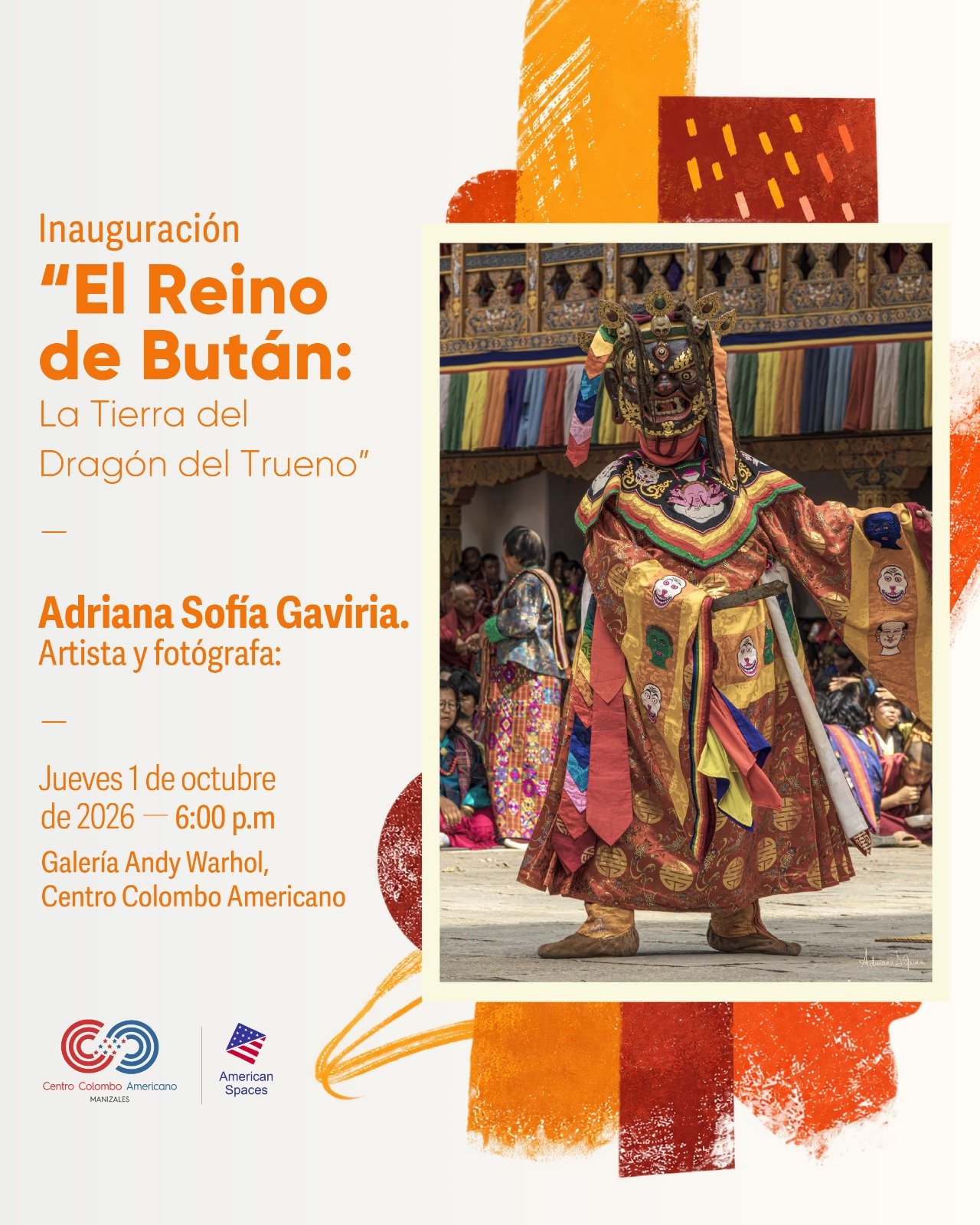 El Centro Colombo Americano inaugura “El Reino de Bután La Tierra del Dragón del Trueno” de la fotógrafa Adriana Sofía Gaviria
