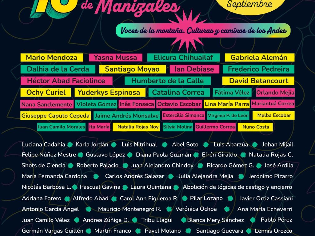 La 16ª Feria del Libro de Manizales se abre camino con las Voces de la montaña (2)